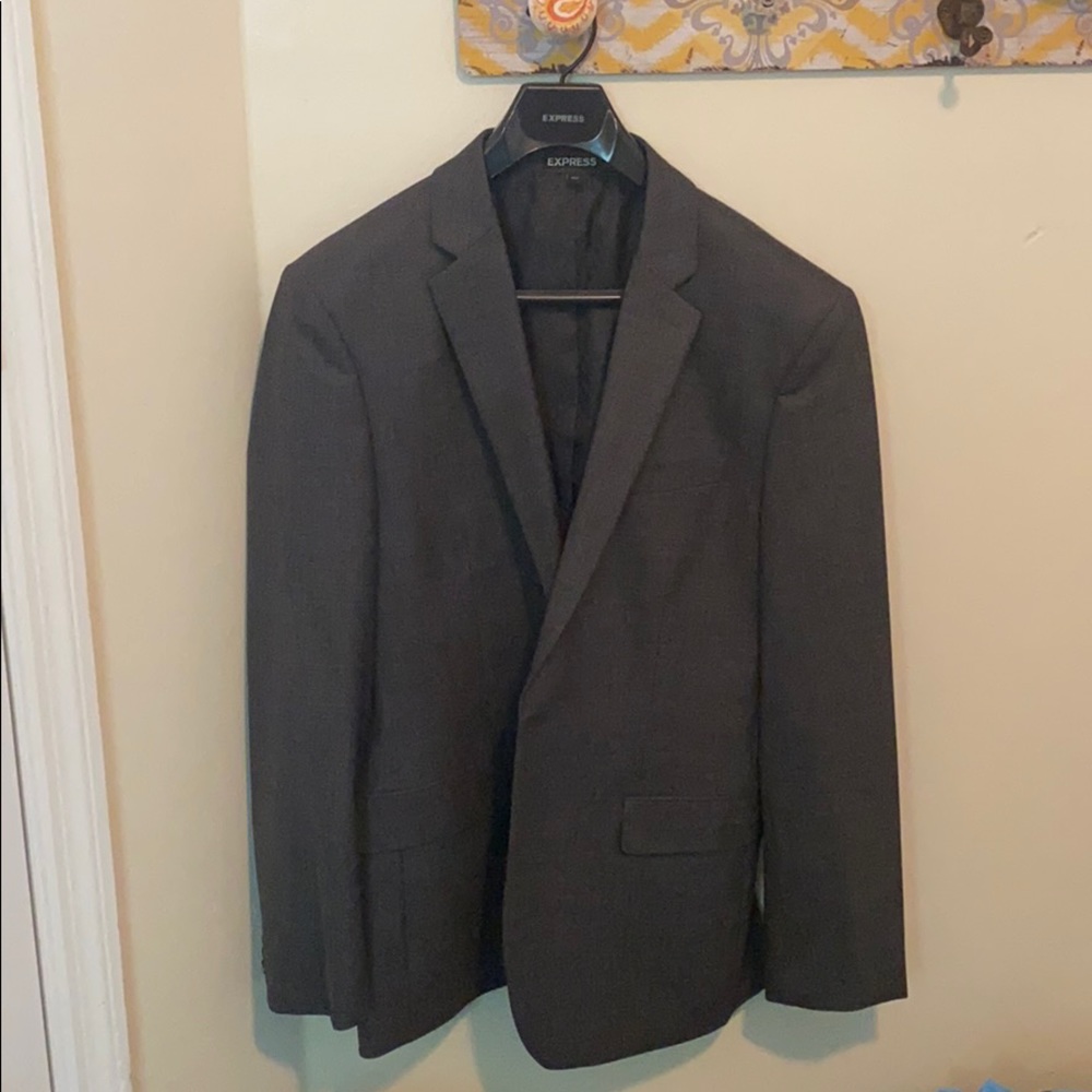 Express Grey Producer Modern Fit 42R Blazer Jacket